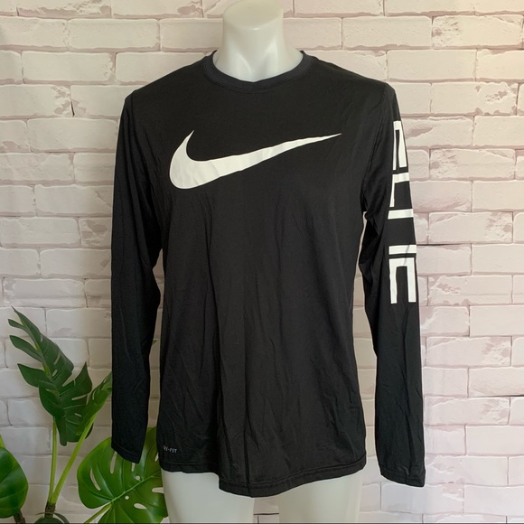 Nike Other - Nike Elite T Shirt Black Long Sleeve Men’s
